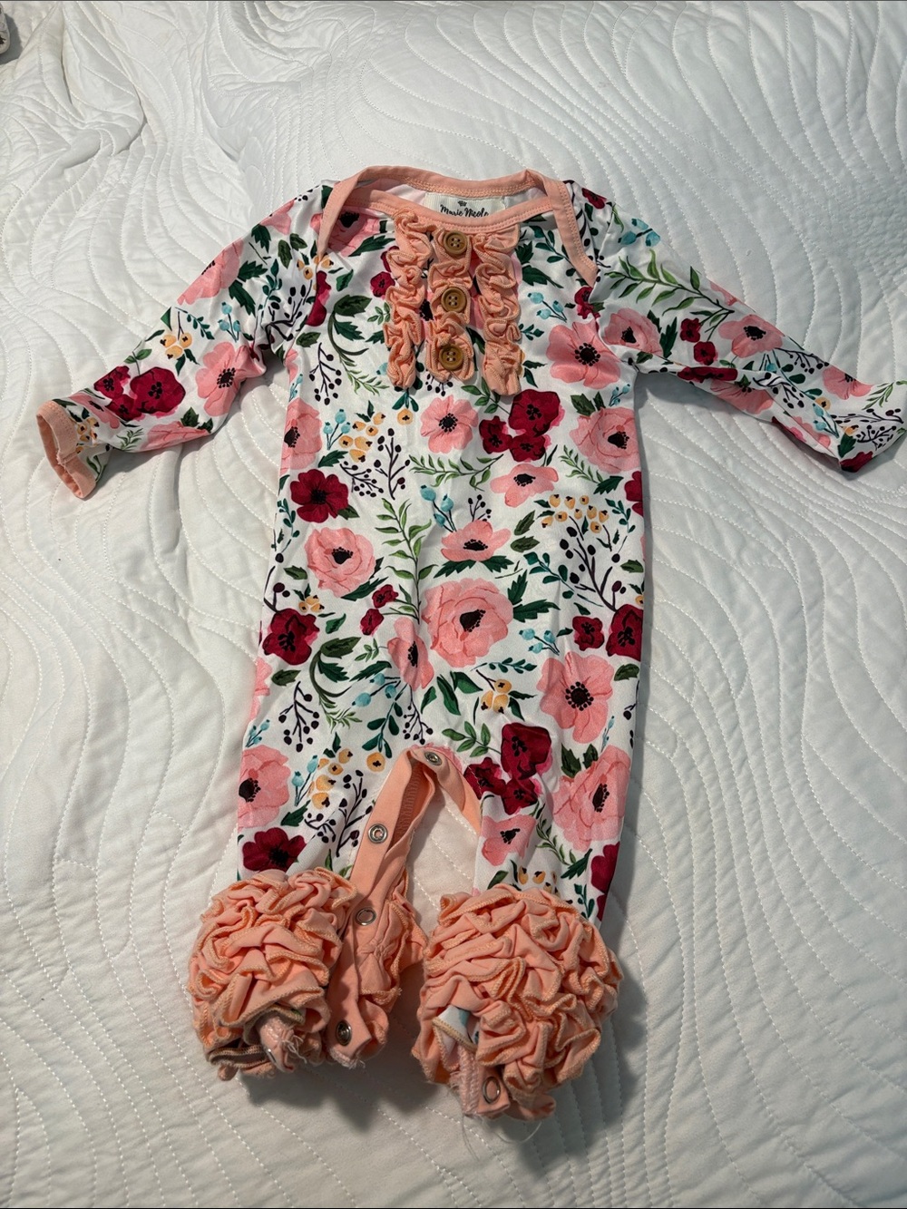 Marie Nicole Coverall, 3-6 mo